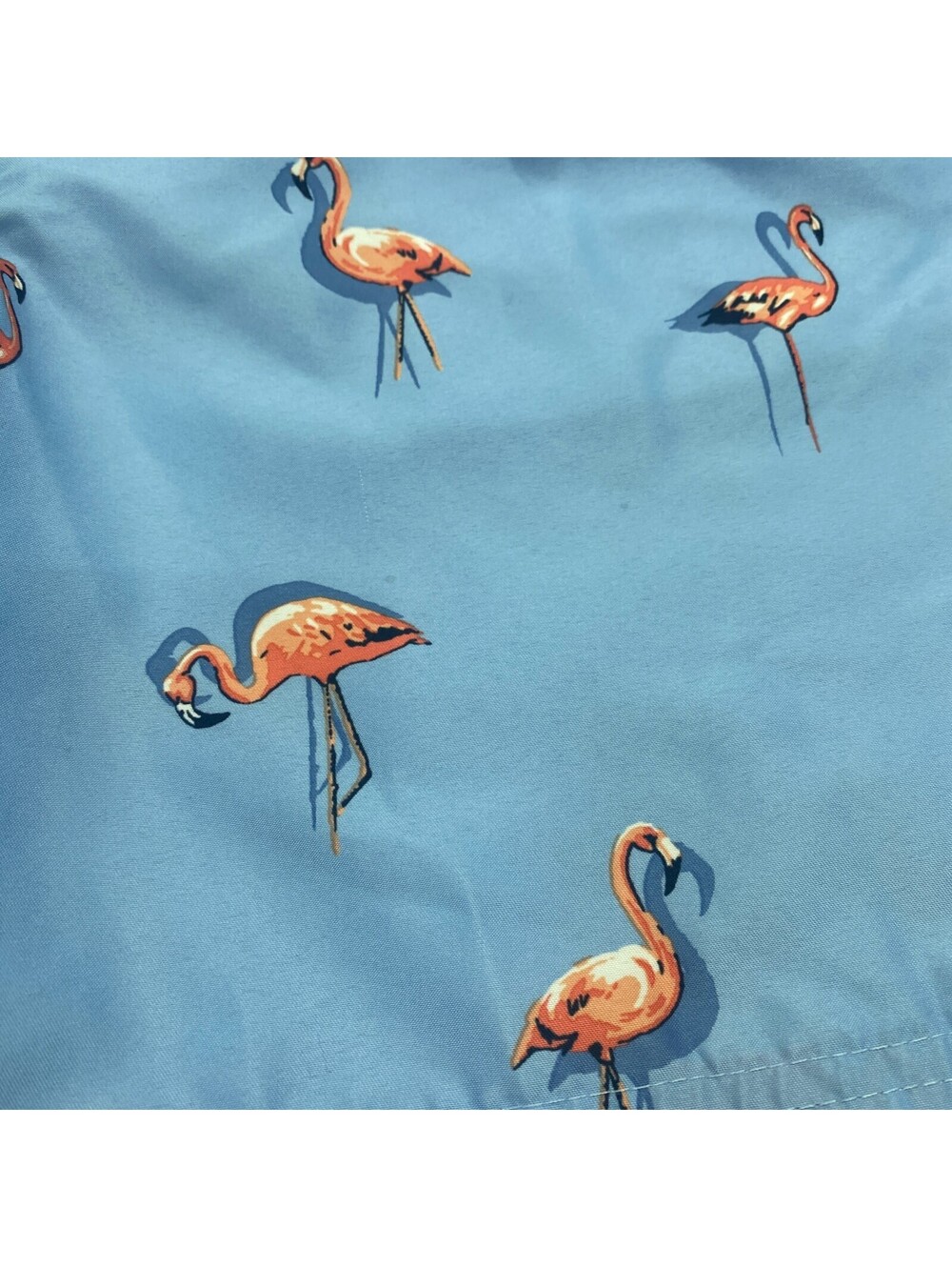Lot Of 2 Club Room Swim Trunks Lined Shorts Men M Blue Pink Flamingo AOP Pockets - Picture 11 of 14